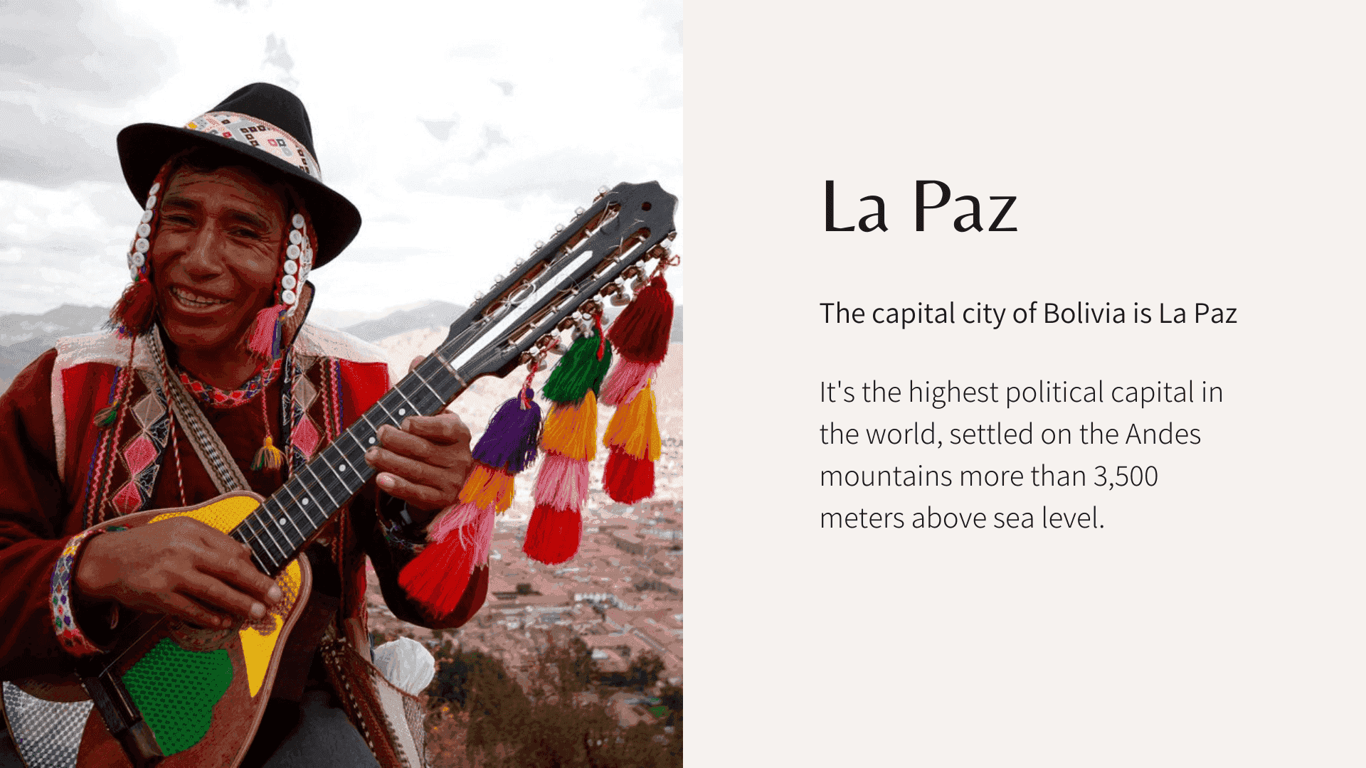 Spanish Lesson - Bolivia